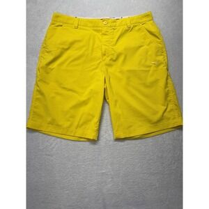 Puma Men's Size 38 Bright Yellow Dealer Golf Shorts Breathable Stretch Fabric